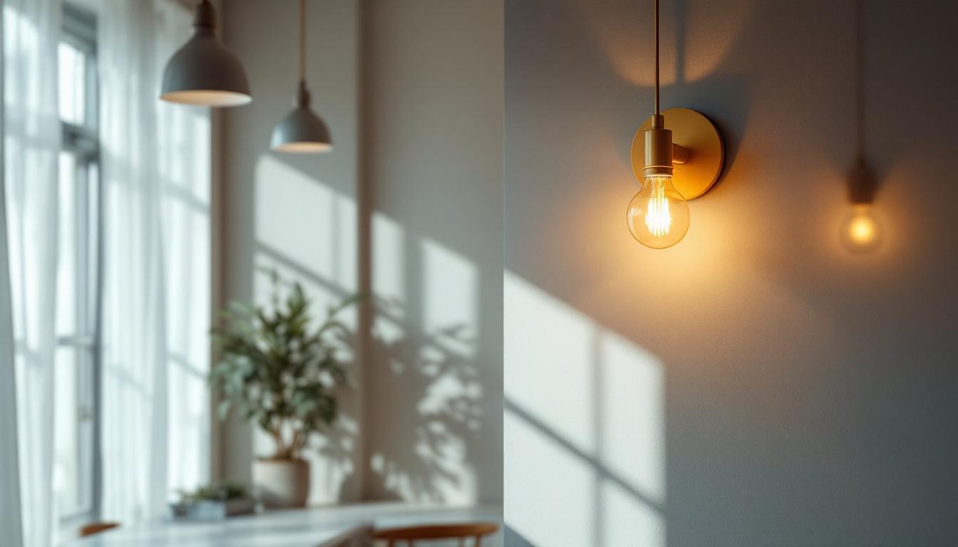 A photograph of a beautifully designed light fixture in a well-lit