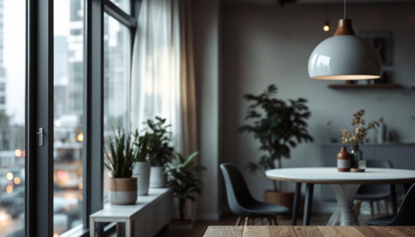 A photograph of a modern interior space featuring sleek white can lights installed in a stylish setting