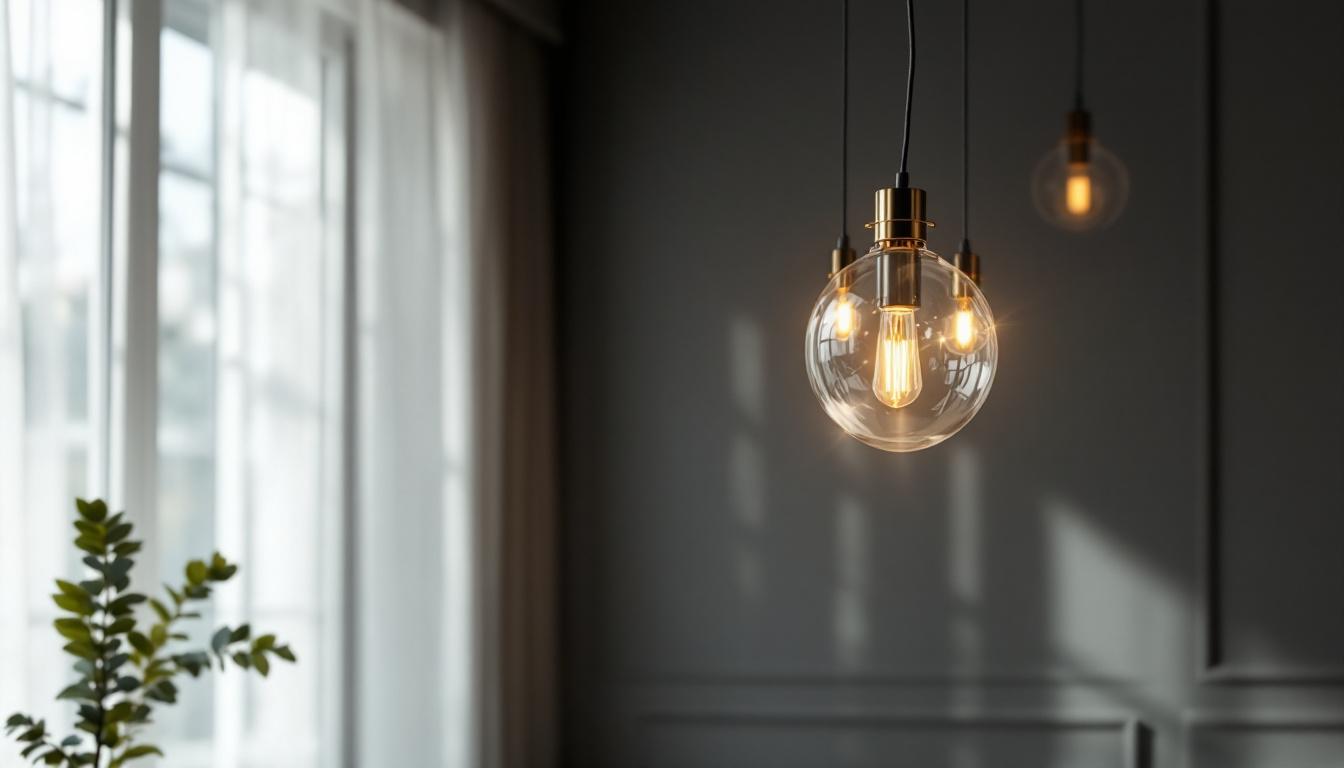 A photograph of a beautifully designed luxury pendant light in an elegant interior setting