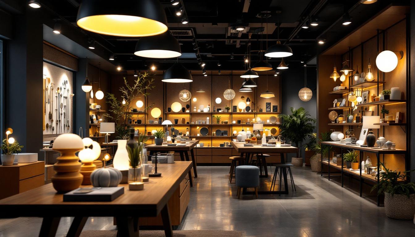 A photograph of a well-lit lighting store in phoenix