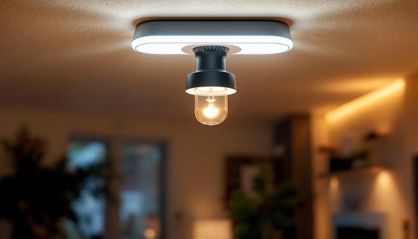 A photograph of a modern led replacement ballast installed in a sleek