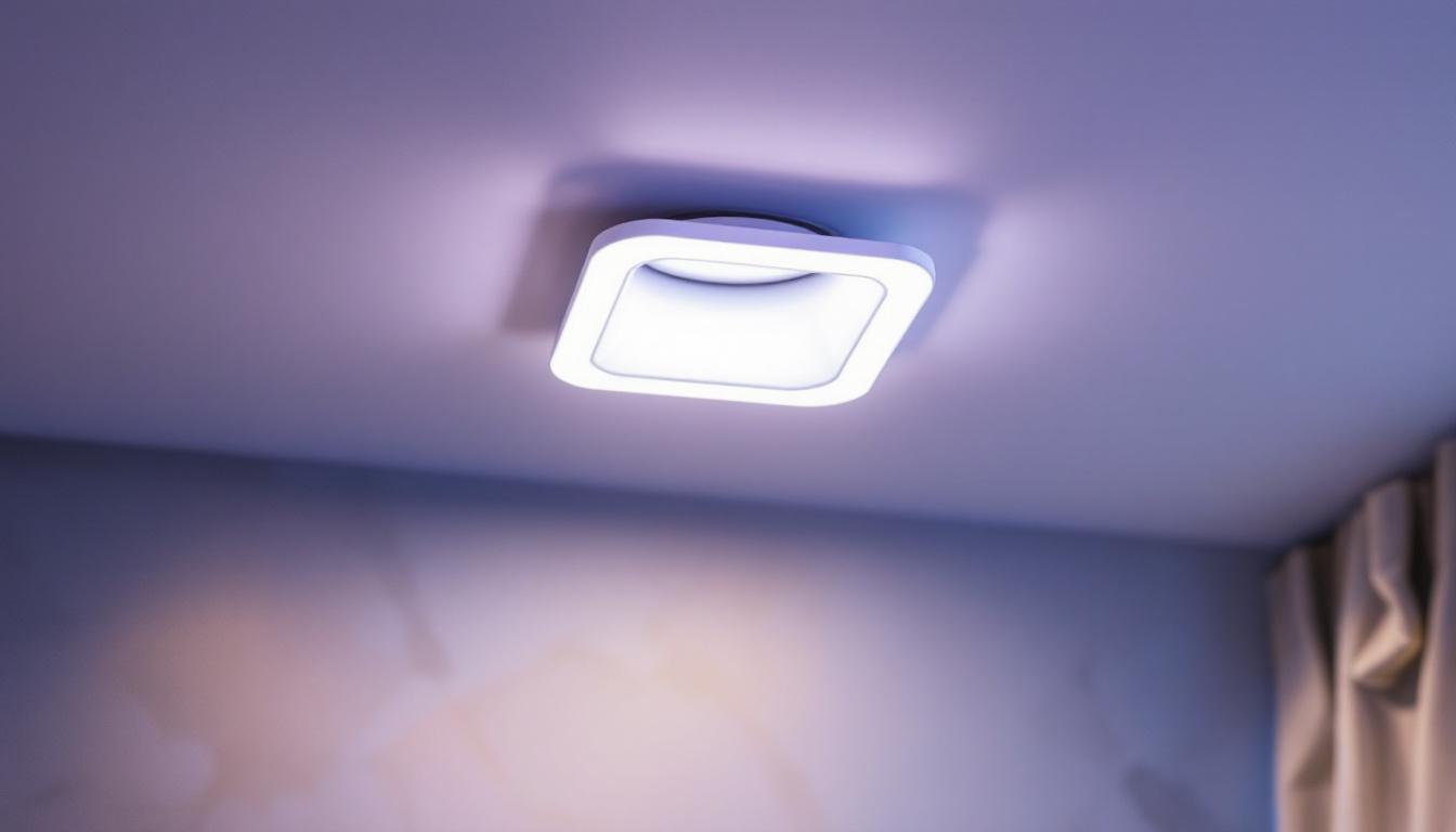A photograph of a well-designed enclosed recessed lighting fixture installed in a modern interior space