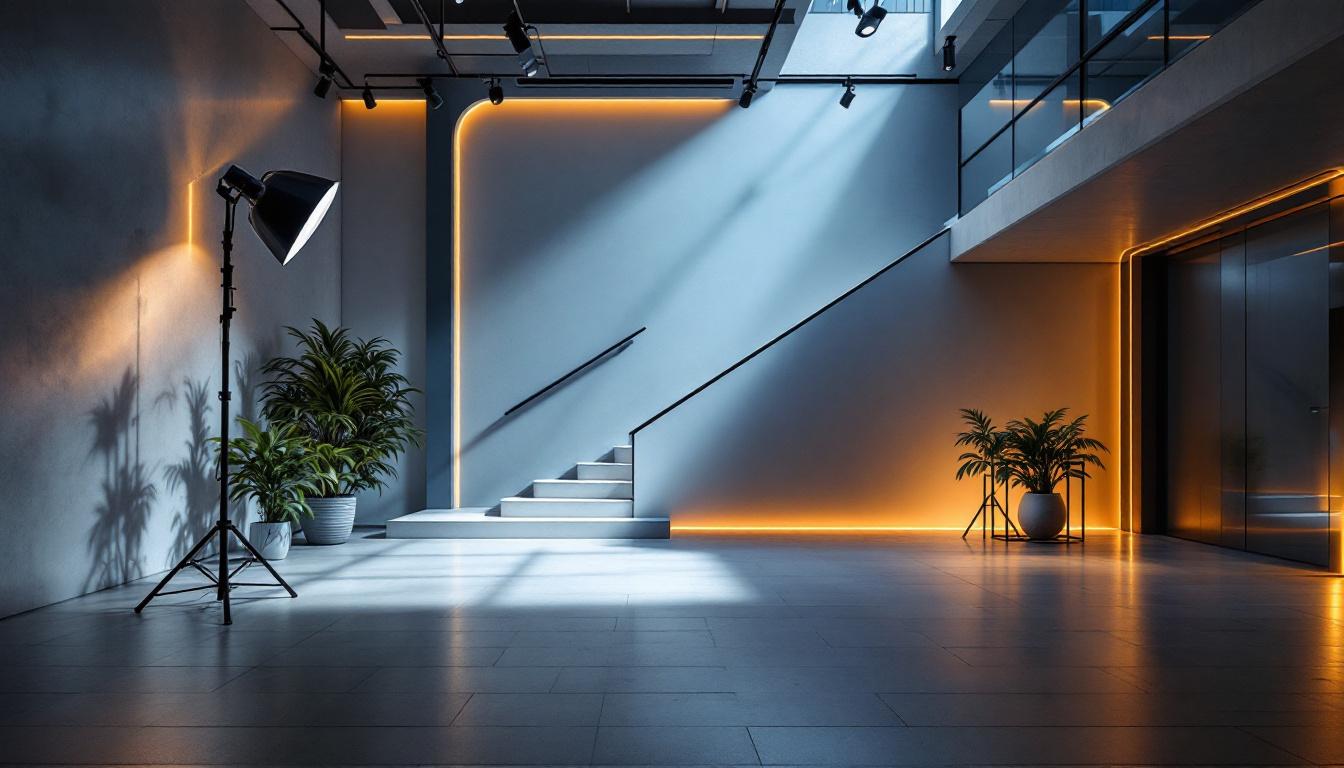 A photograph of a well-designed lighting setup in a modern architectural space