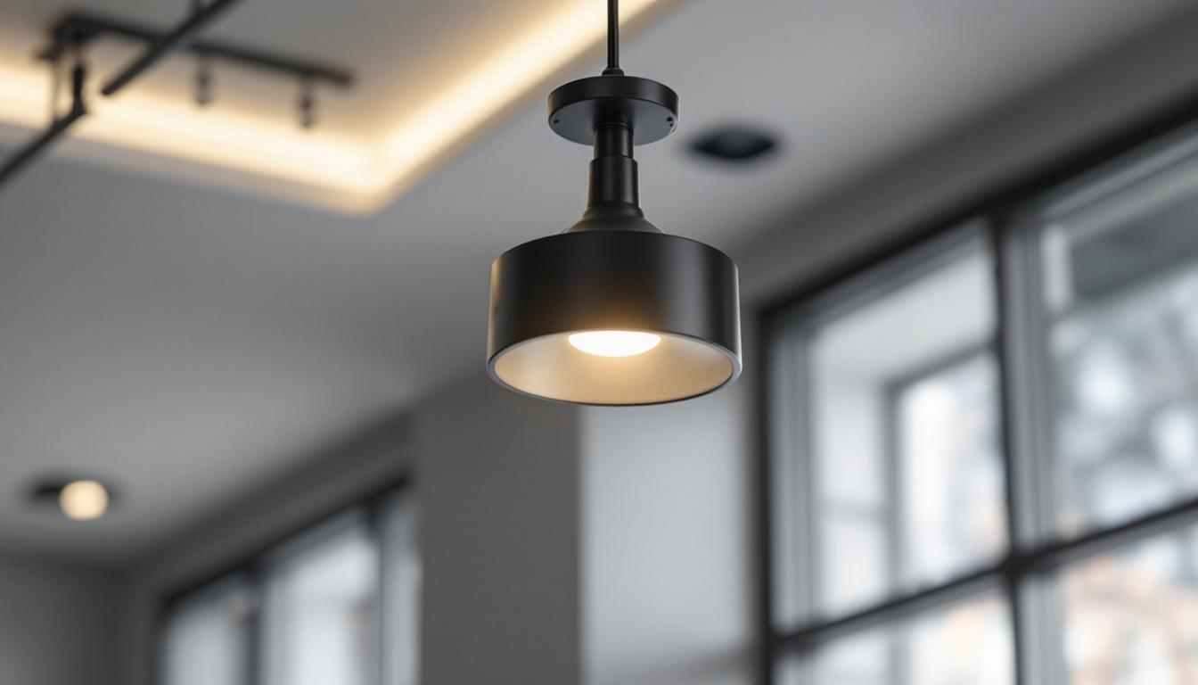A photograph of a well-designed led light fixture made in the usa
