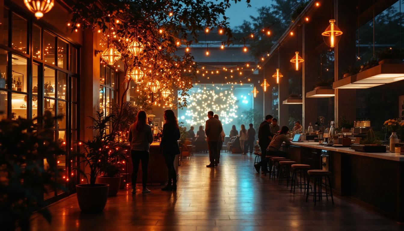 A photograph of a well-lit indoor or outdoor space showcasing the impact of 8ft led lights