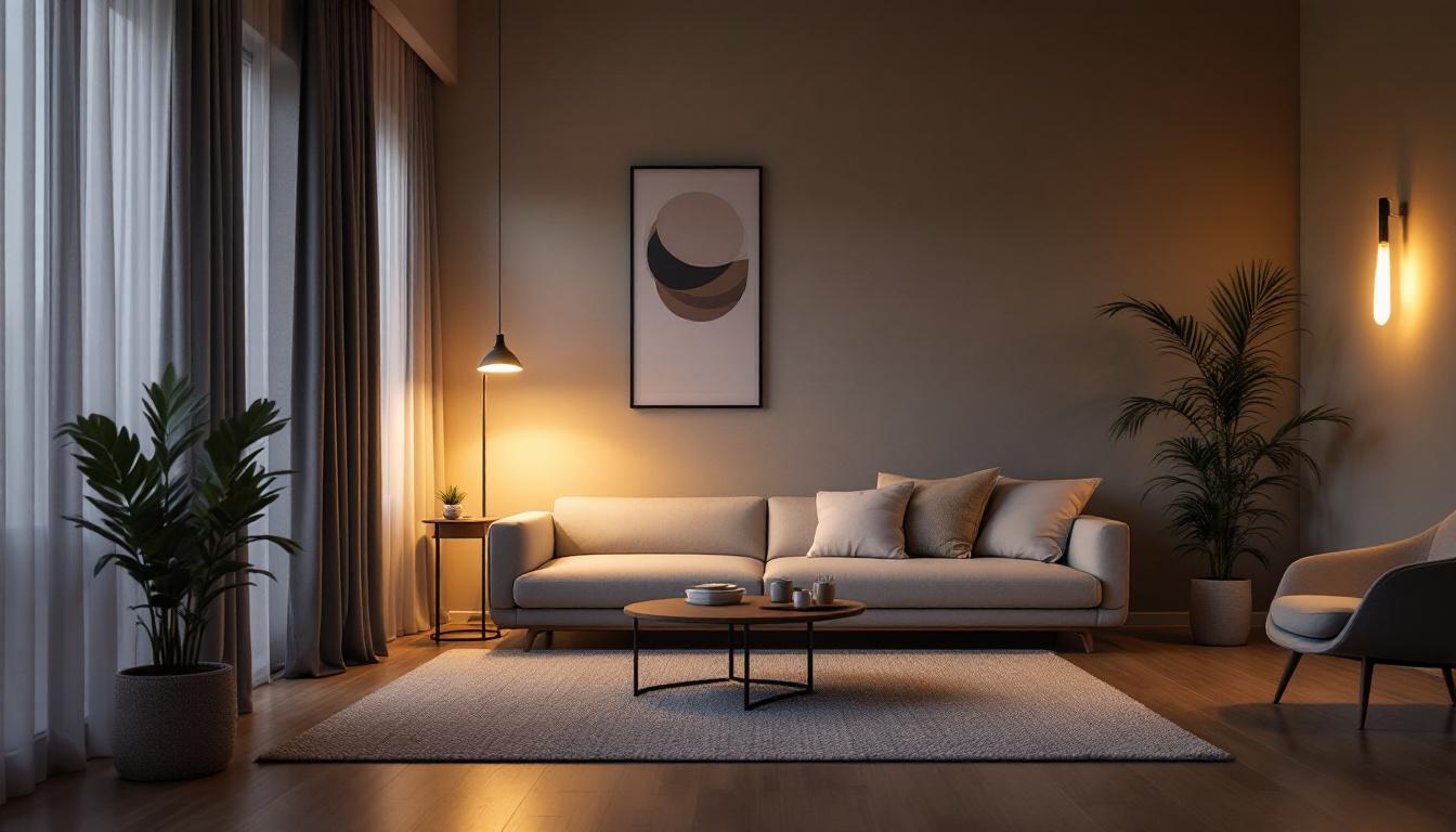 A photograph of a stylishly designed room featuring a 1x4 led light fixture that highlights the importance of effective lighting design