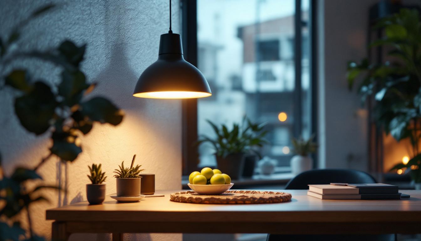 A photograph of capture a photograph of a 2-foot led fixture installed in a well-lit space