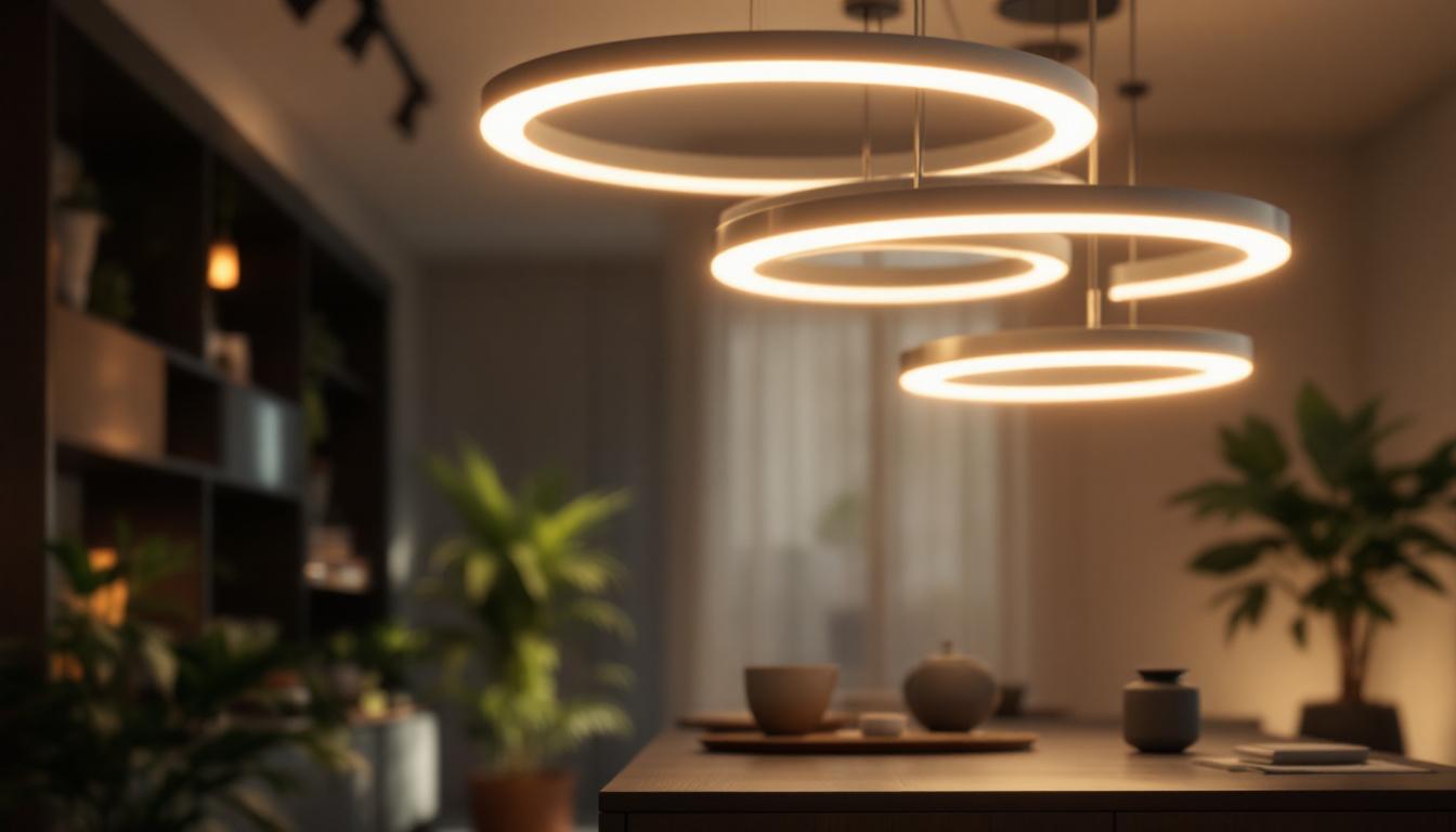 A photograph of a well-designed pot light installation in a modern interior space