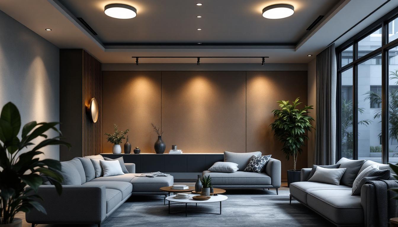 A photograph of a well-lit interior space showcasing ic recessed lighting fixtures in action