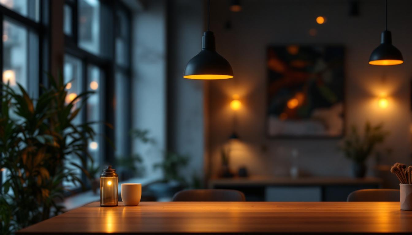 A photograph of a modern interior space featuring well-placed can lights