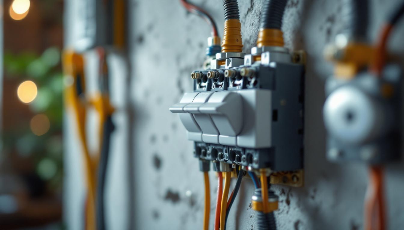 A photograph of a close-up of a 20a electrical switch being installed in a modern residential setting
