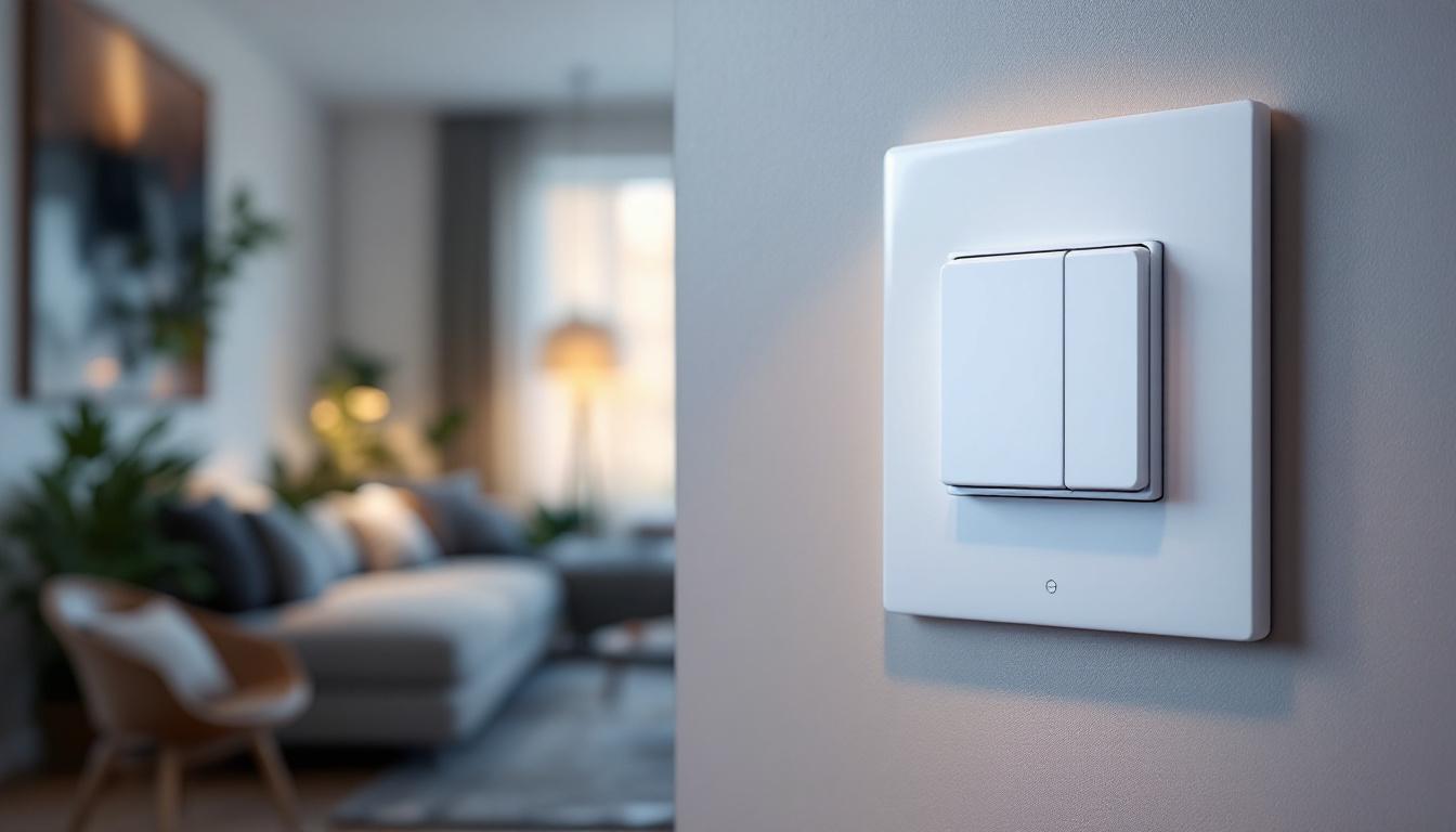 A photograph of a high wattage led dimmer switch in a modern