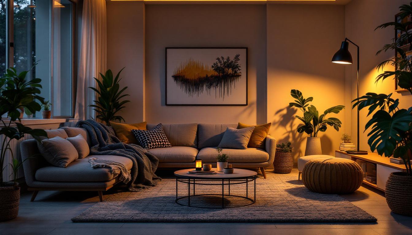 A photograph of a cozy