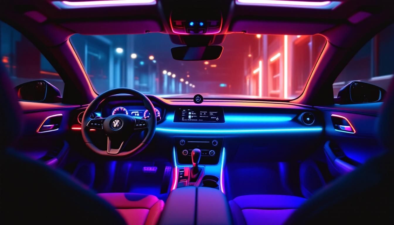 A photograph of a sleek