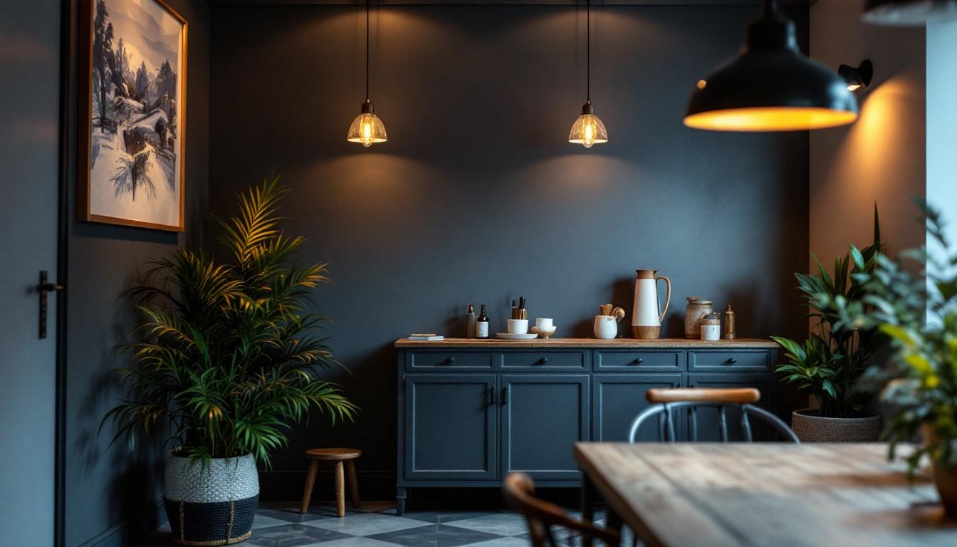 A photograph of a beautifully designed interior space featuring faux can lights