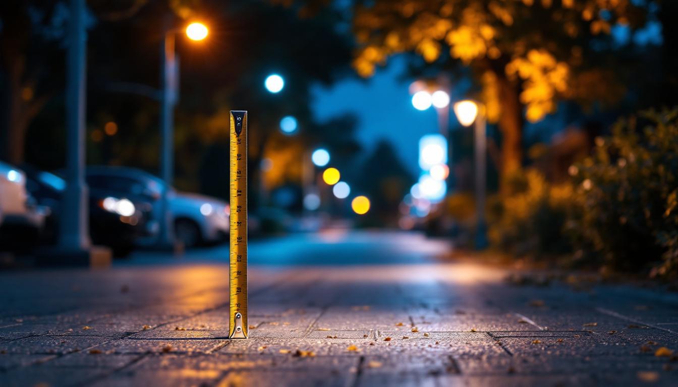 A photograph of a well-lit outdoor scene featuring a used light pole prominently displayed
