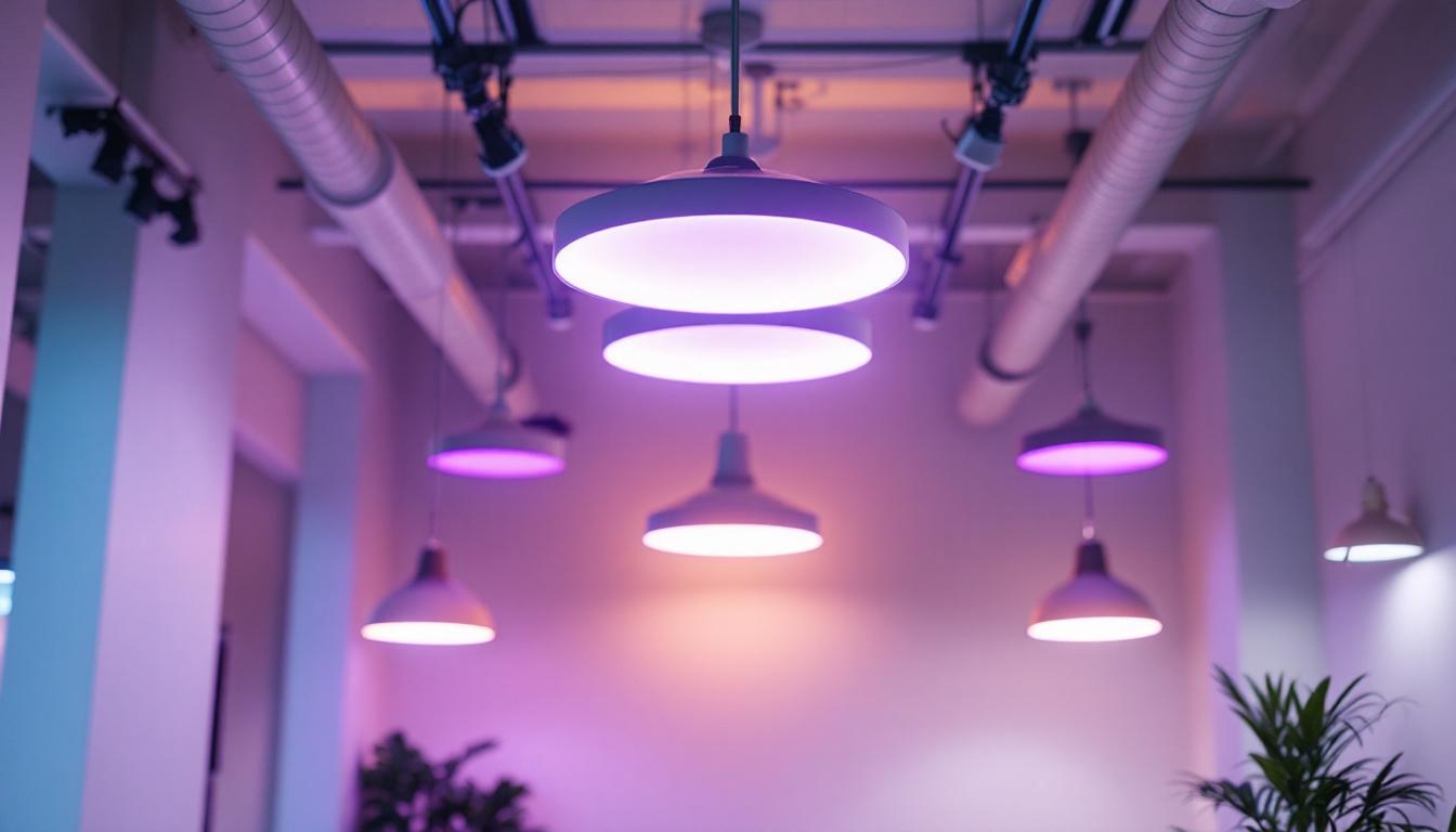 A photograph of a well-designed interior space that showcases various led lighting fixtures in use