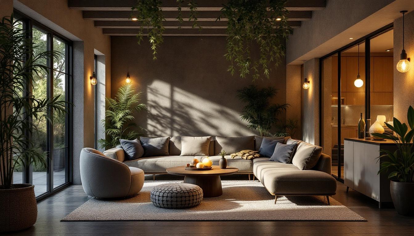 A photograph of capture a photograph of a well-lit indoor or outdoor space showcasing the effects of rab lighting led fixtures