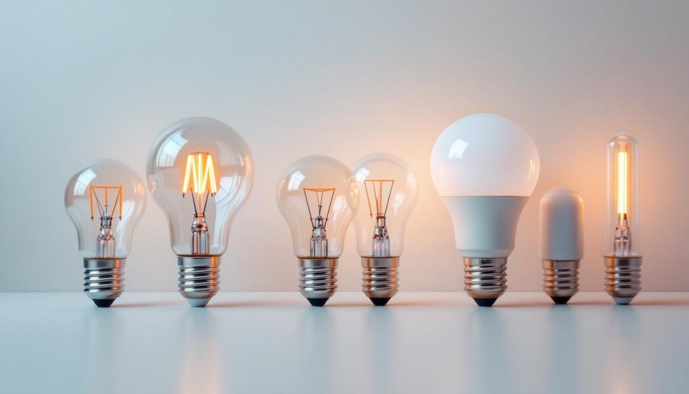 A photograph of a variety of small base light bulbs