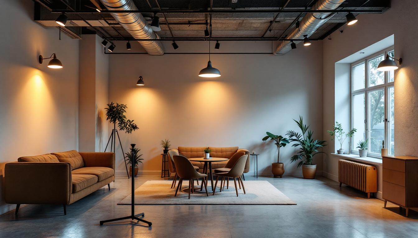 A photograph of a well-lit room with 8-foot ceilings