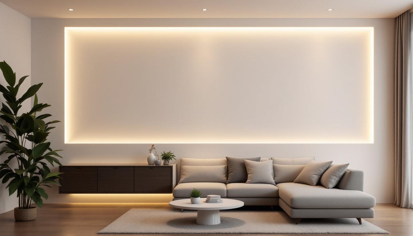 A photograph of a well-designed wall recessed lighting installation in a modern interior space