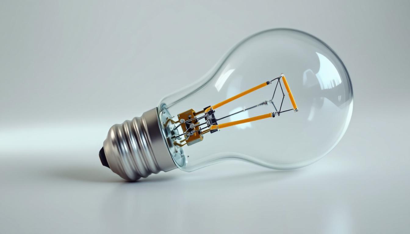 A photograph of a close-up of a type a light bulb base