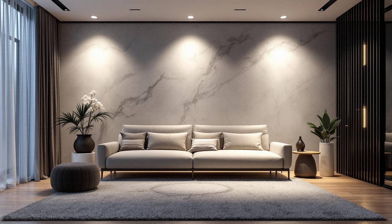 A photograph of a modern interior space showcasing various examples of recessed wall lighting