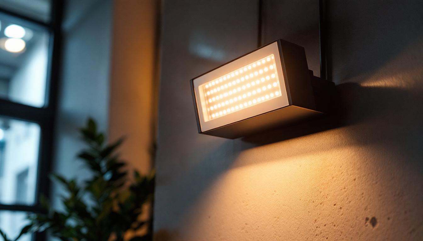A photograph of a 24-inch led fixture installed in a well-lit space