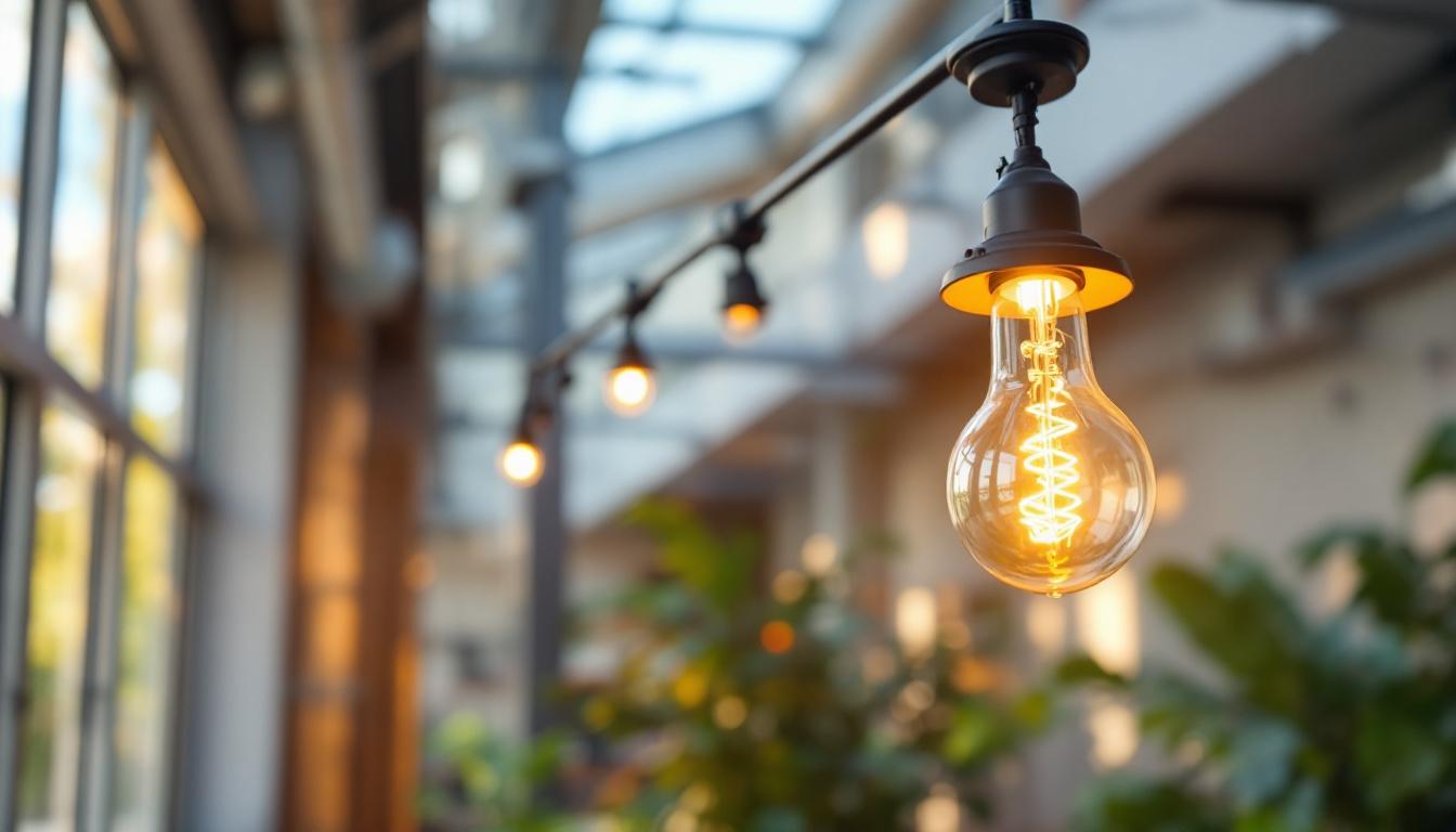 A photograph of a well-designed lighting bracket installation in a modern space