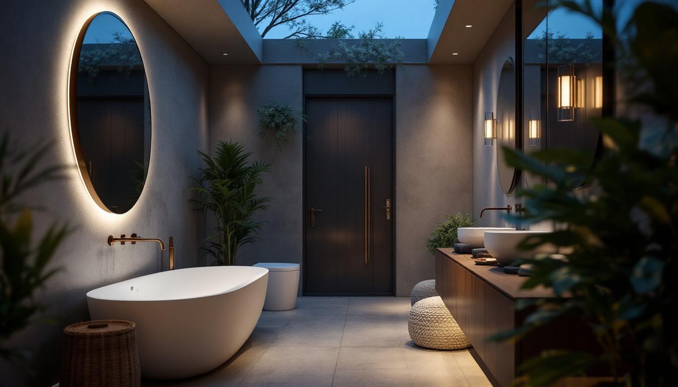 A photograph of a beautifully designed wet location recessed lighting installation in a bathroom or outdoor space