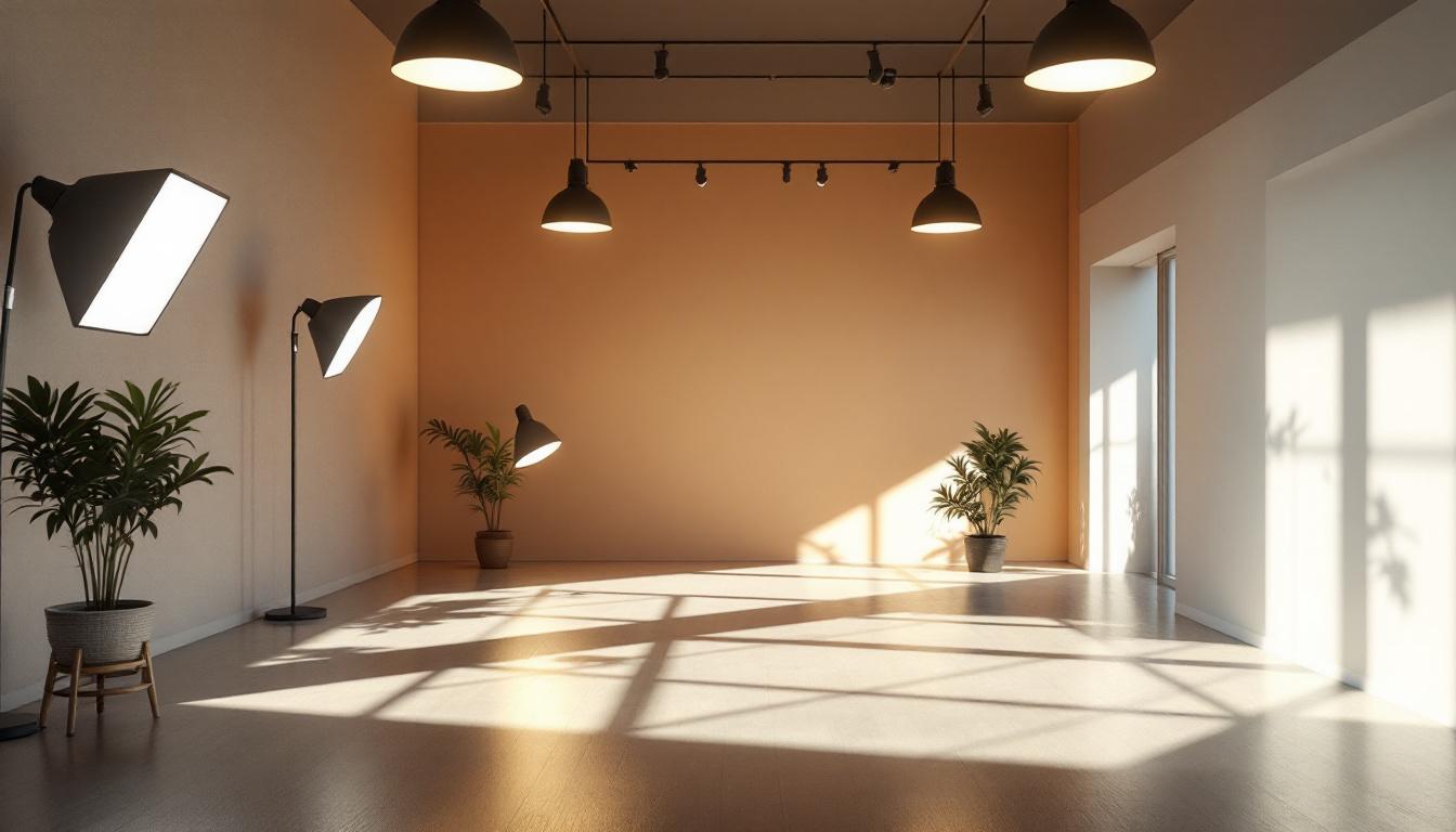 A photograph of a well-lit interior space showcasing various types of light diffusers in use