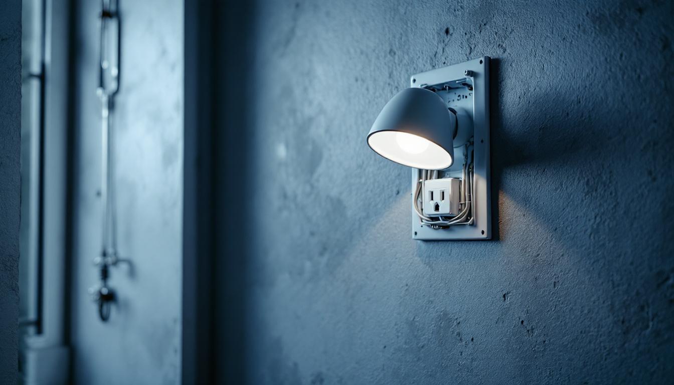 A photograph of a well-installed electrical box mounted on a wall