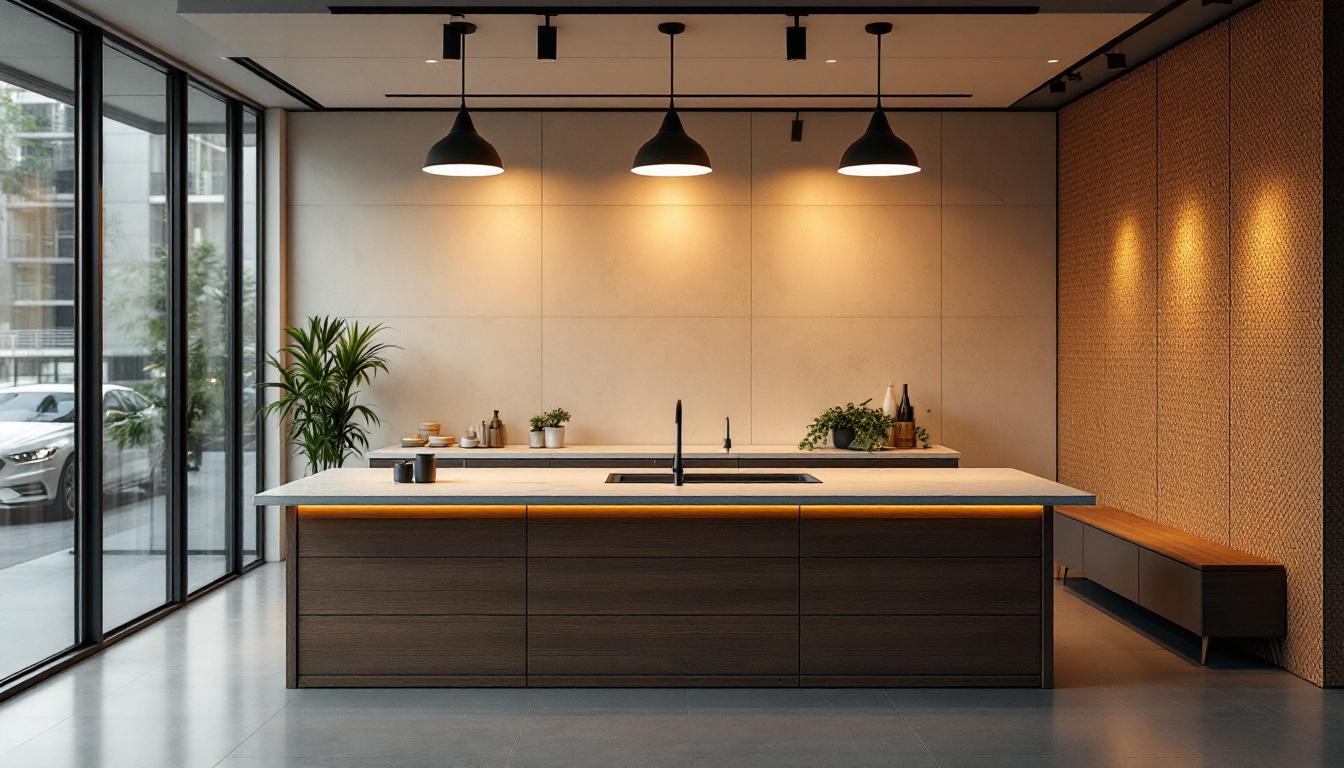 A photograph of a well-designed interior space featuring clean