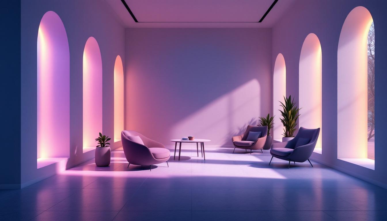 A photograph of a beautifully lit interior space showcasing light coves in action