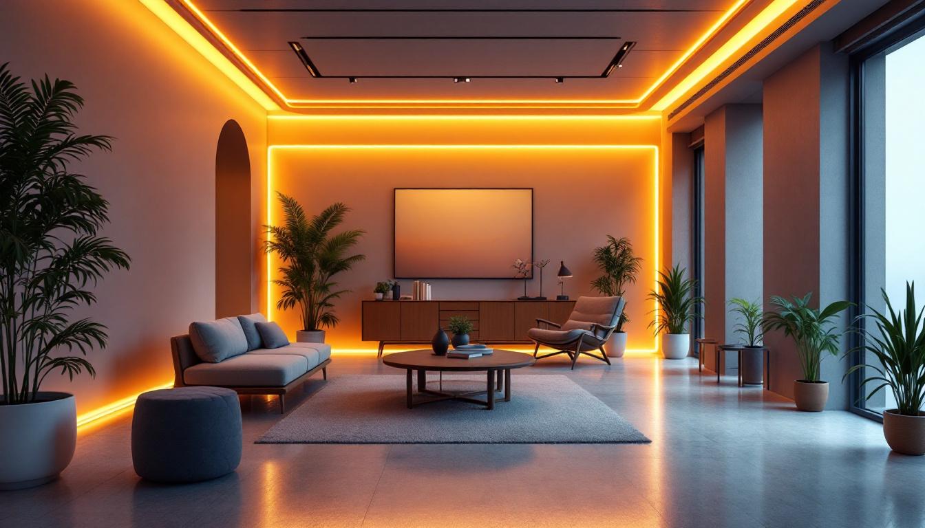 A photograph of a well-lit interior space showcasing the transformative effect of led wraparound lighting