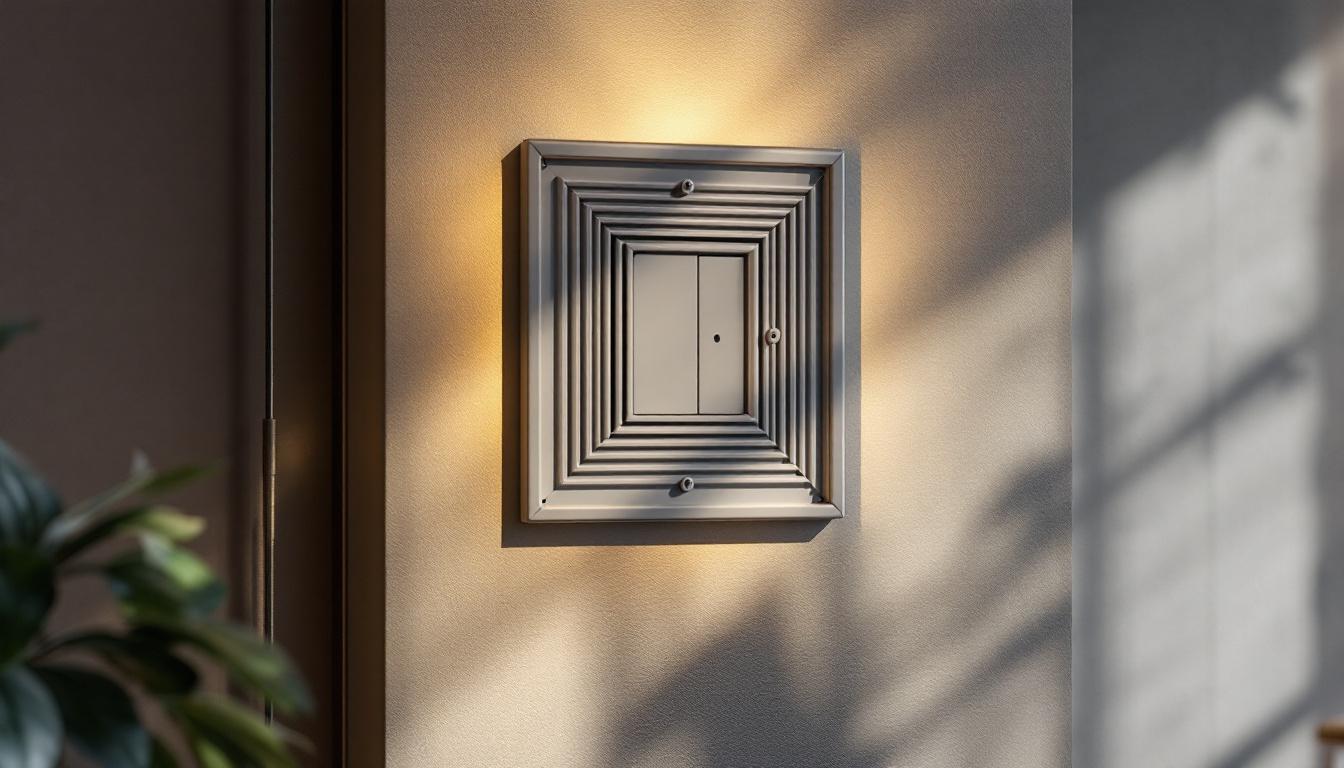 A photograph of a beautifully designed decorative junction box integrated into a stylish lighting setup