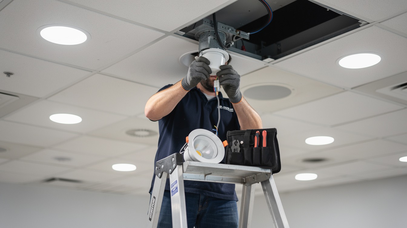 Commercial Downlight Retrofit: Upgrading to Efficient Illumination