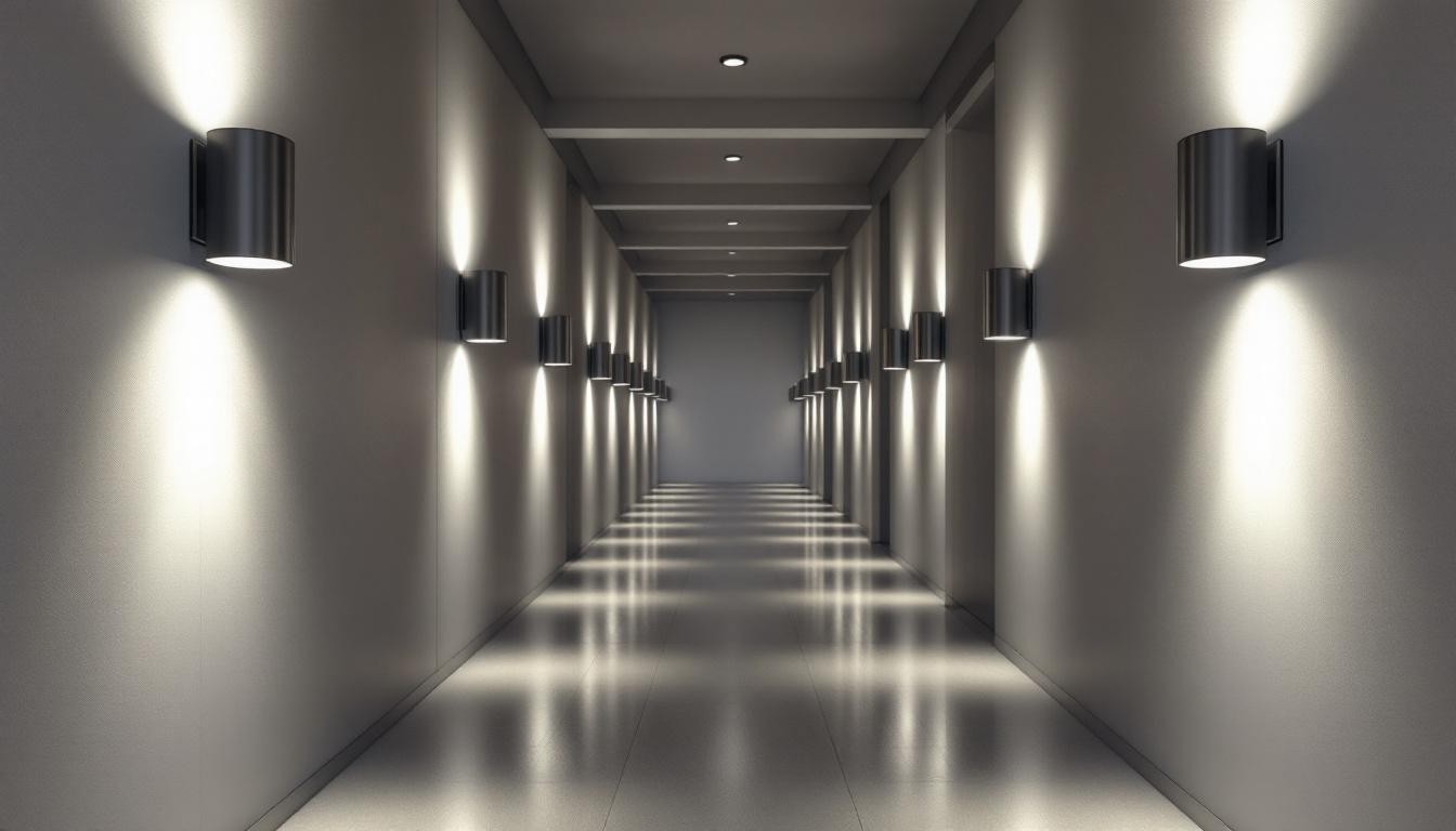 Cylinder Wall Lights Spacing: Achieve Balanced Ambience In Corridors