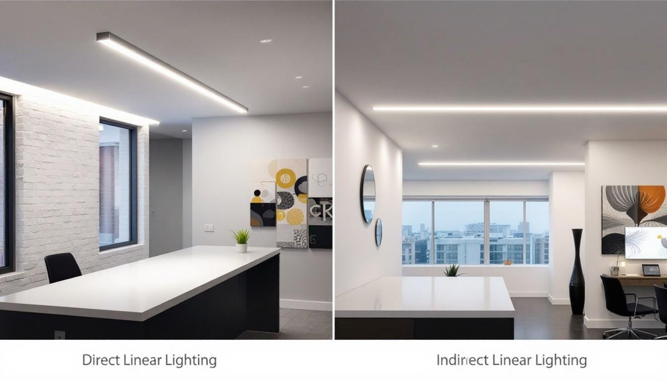 How to Choose Between Direct and Indirect Linear Lighting