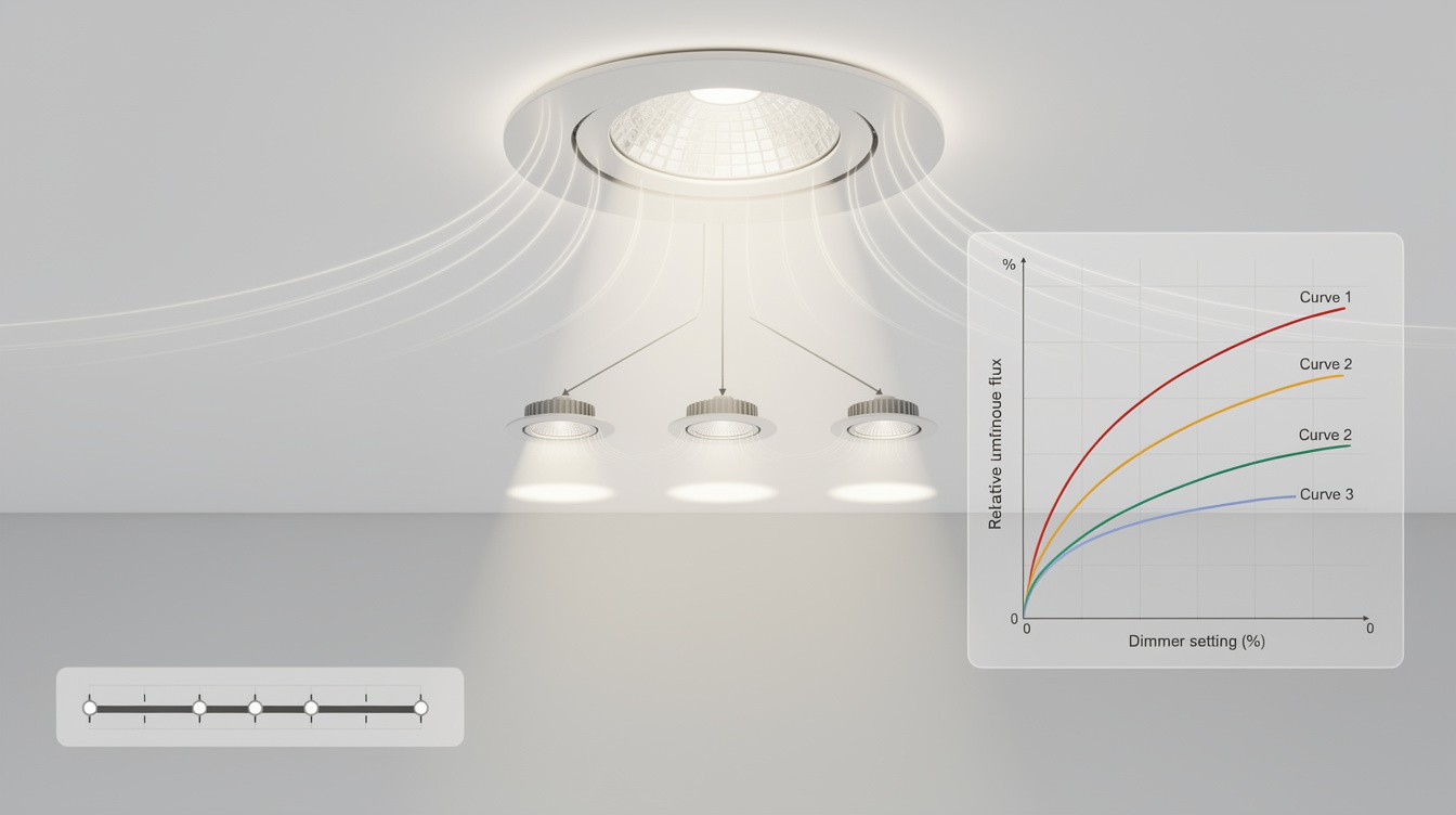 Why Dimming Curves Matter for Flush Mount Downlight Performance