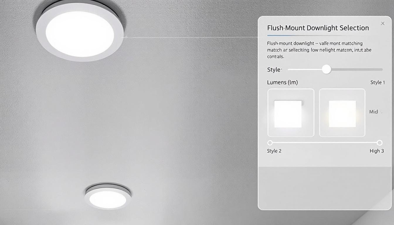 Flush Mount Downlight Selection: Choosing the Right Style and Lumens