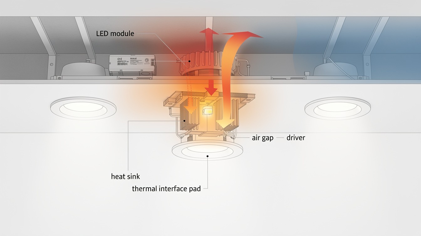 How to Manage Heat Dissipation in Flush Mount Downlights