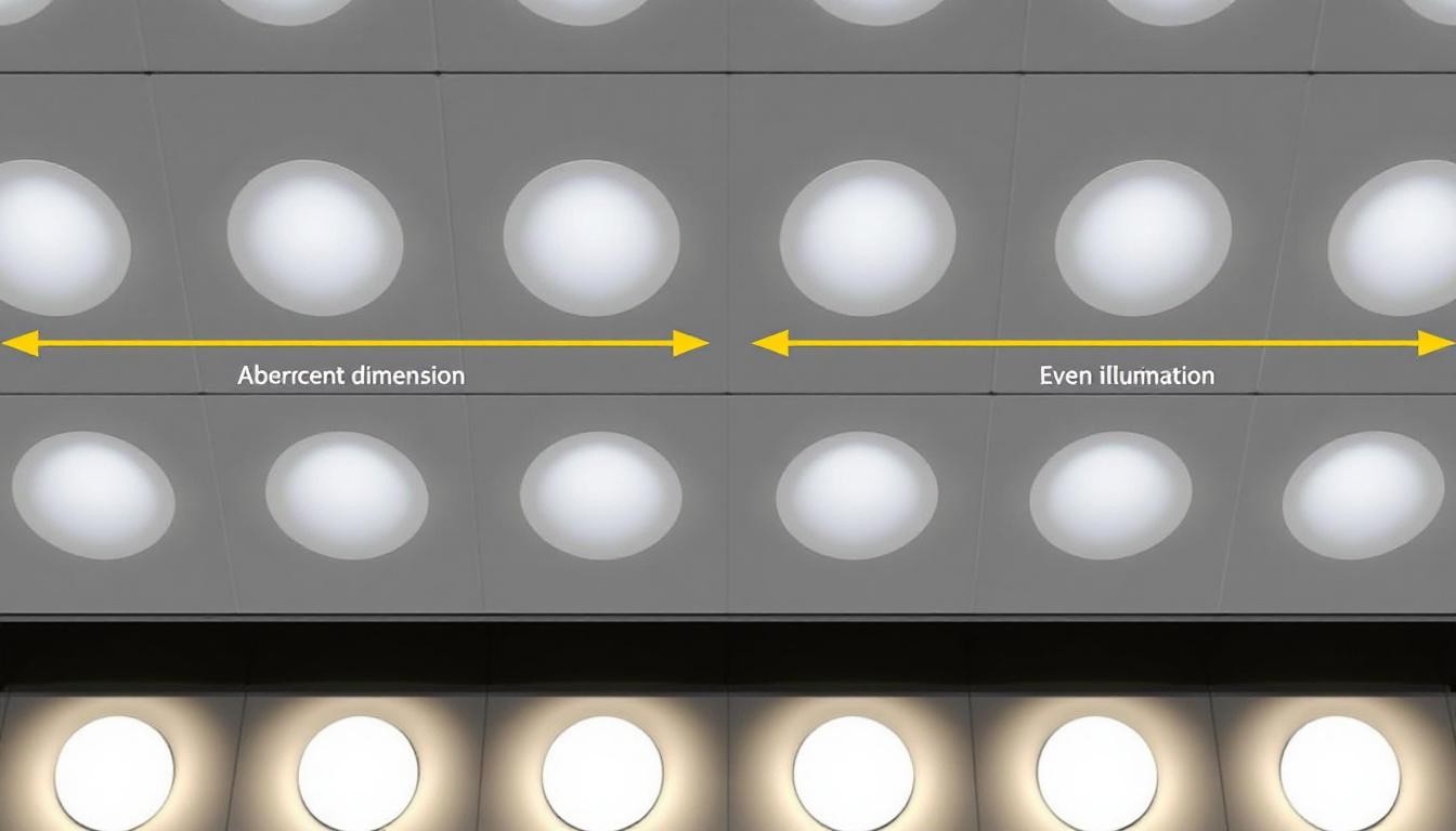 Surface Mount Downlight Spacing: Achieving Even Illumination