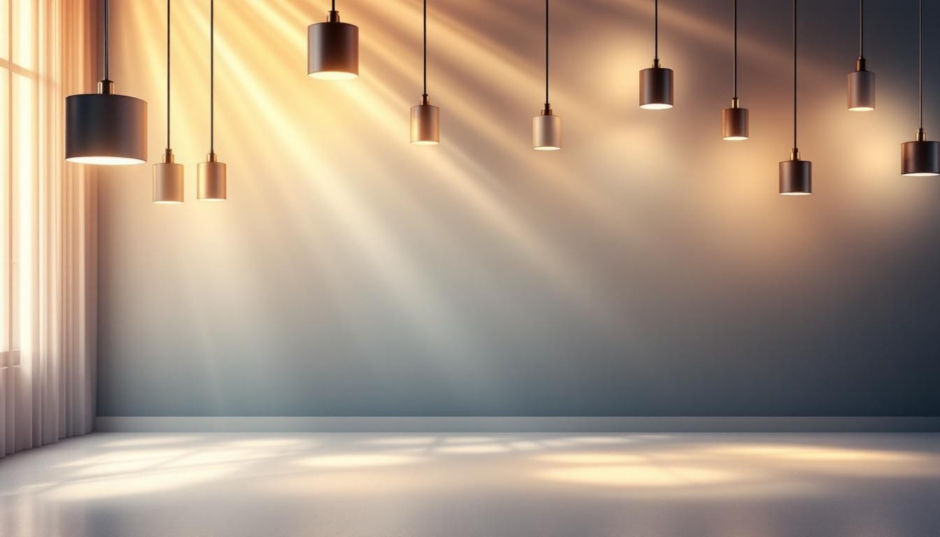 Suspended Cylinder Pendant Lighting for Dramatic Overhead Drama