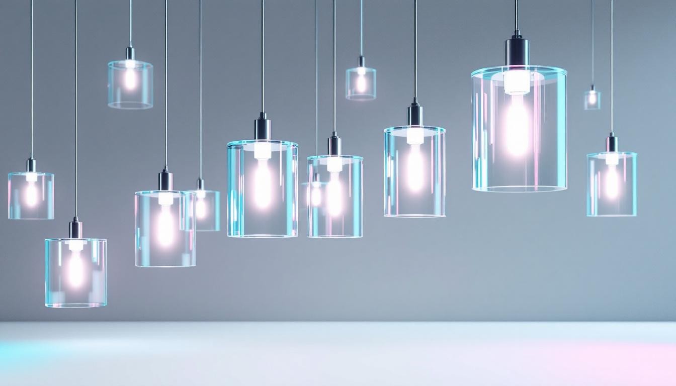 Transparent Cylinder Pendant Lights: Clear Design For Modern Interiors