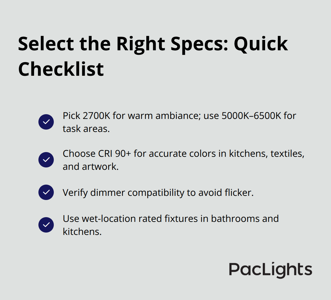 Checklist of key wafer downlight specifications to choose before buying - wafer downlight installation