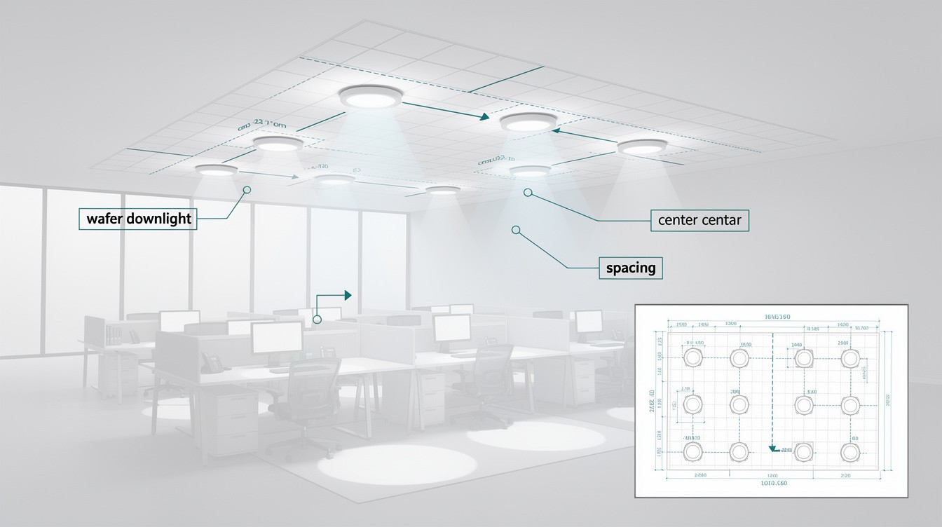 How to Achieve Perfect Wafer Downlight Spacing in Open Plan Offices