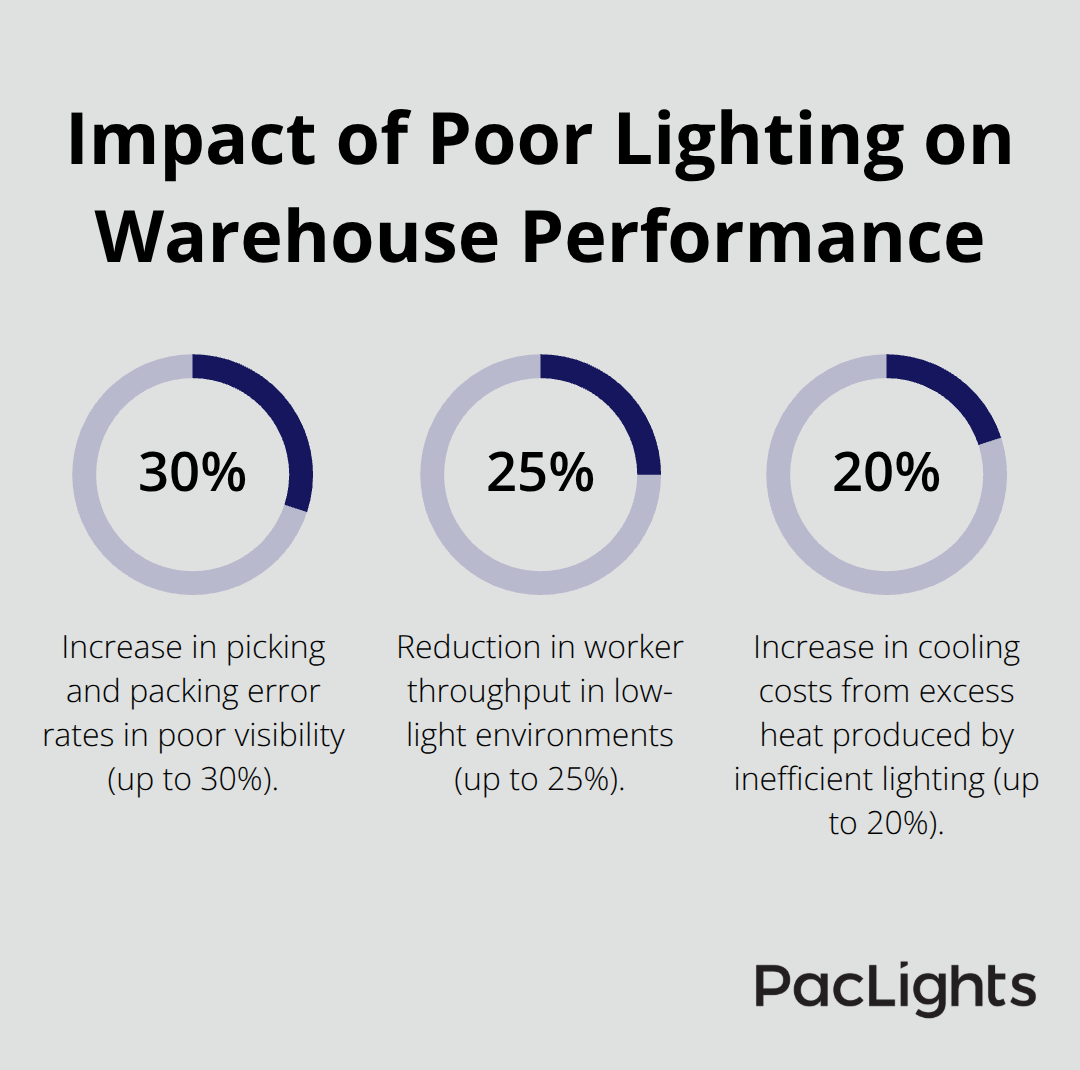 Three key ways inadequate lighting hurts warehouse operations in the United States. - warehouse area lighting