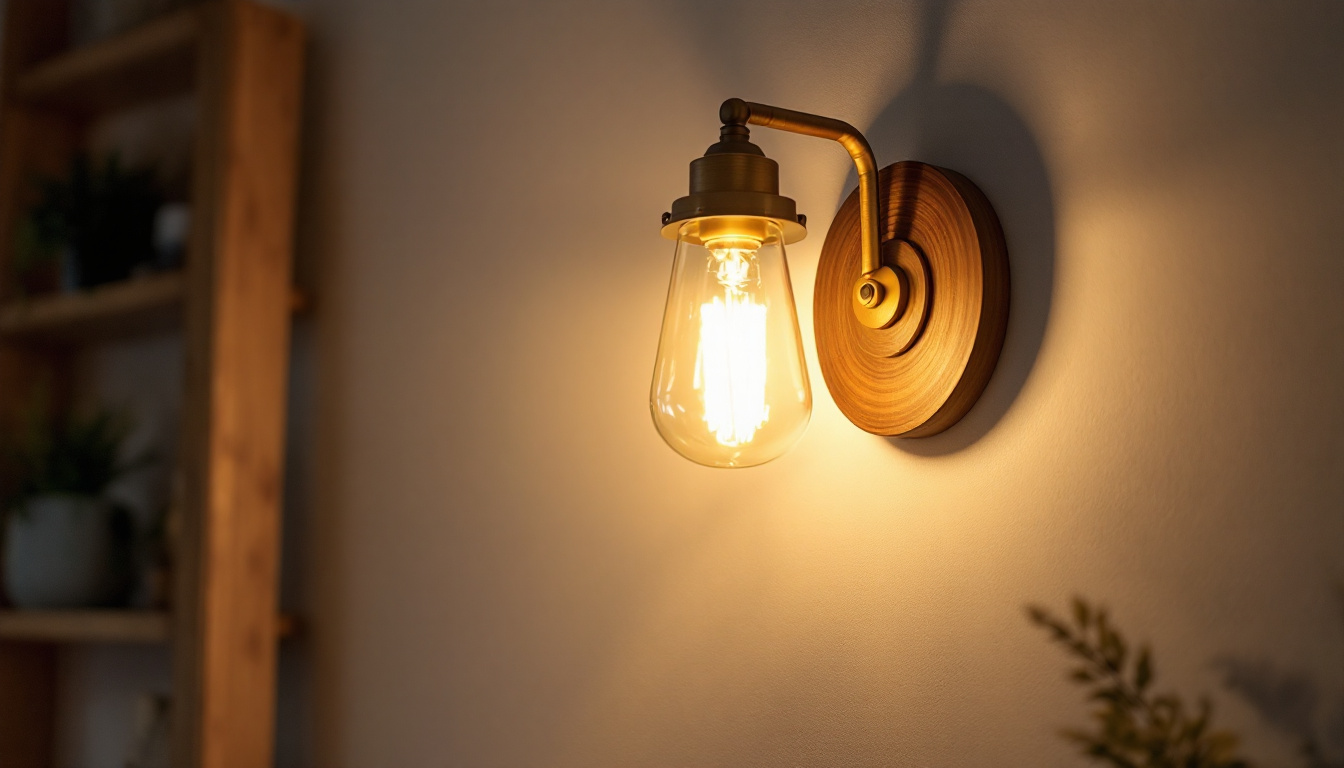 A photograph of a beautifully designed wall sconce lamp illuminating a stylish interior space