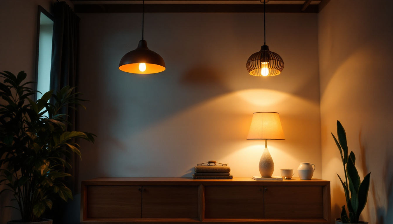 A photograph of a beautifully designed room featuring various ceiling light fixtures that showcase their impact on the overall ambiance